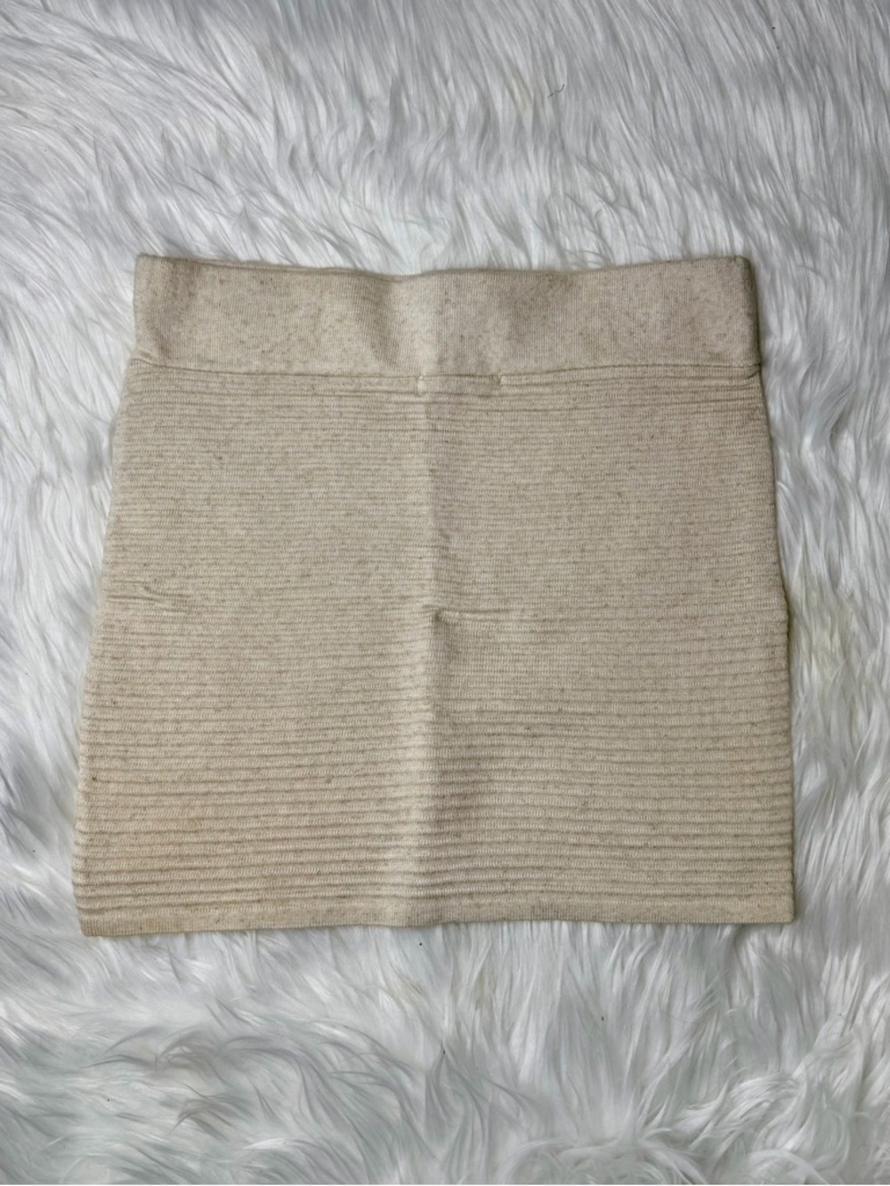 Beige Mini Skirt